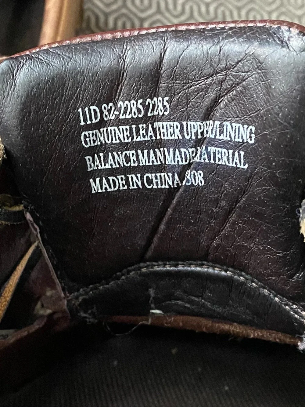 Cabelas Leather Boat Shoes Brown Moc Toe Lace Up Mens 11 Vibram Outsole Topsider